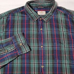 Marine Layer Shirt Mens XL Plaid Multicolor Long Sleeve Button Classic Fit
